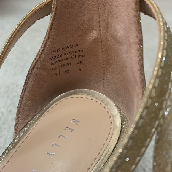 Gold glitter Kelly & Katie dress shoes - Picture 4 of 5